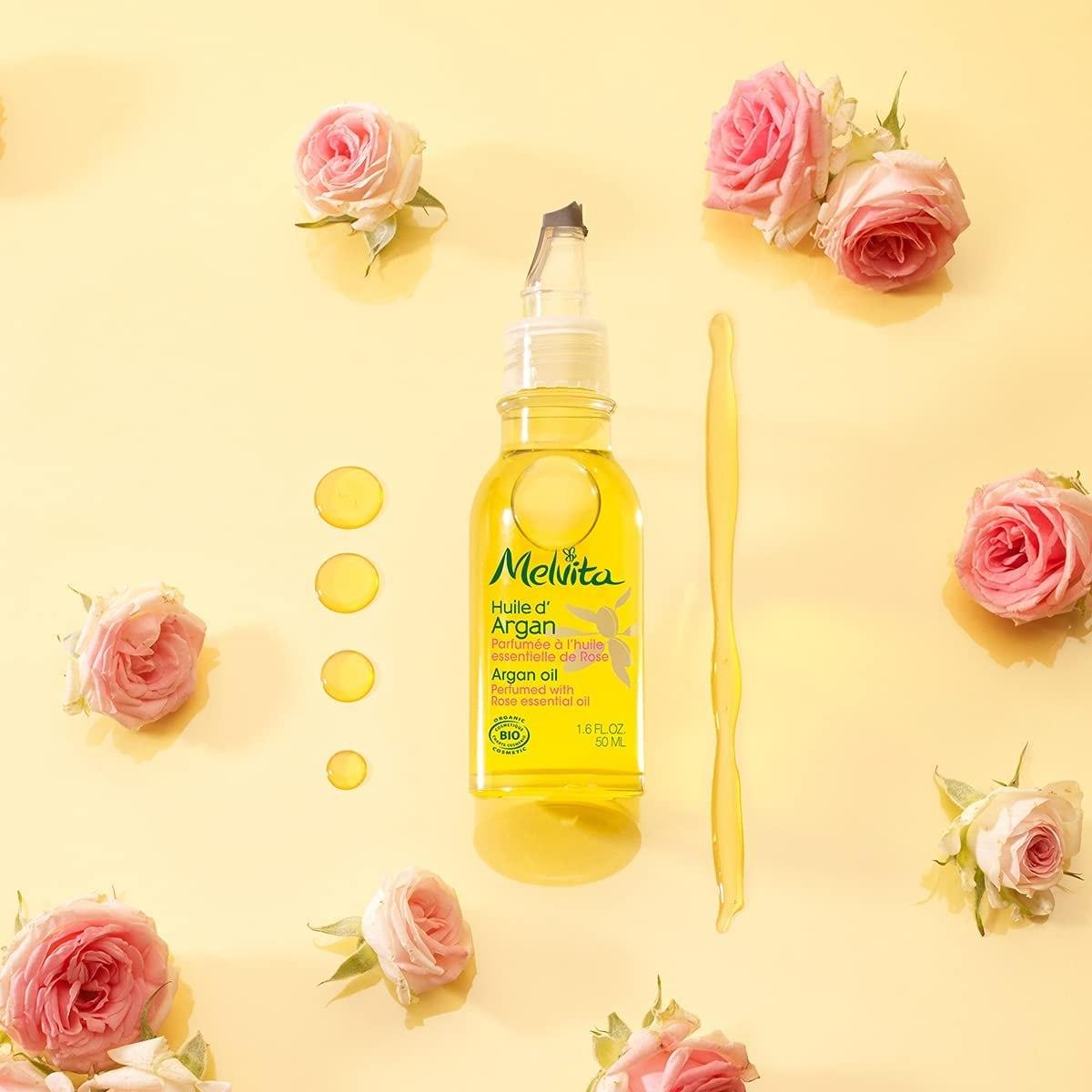Melvita olio di bellezza argan profumato alla rosa 50ml